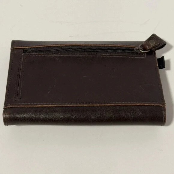 Liz claiborne vintage dark brown wallet - Picture 2 of 7